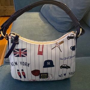 Dooney & Burke Yankee London Series Leather Shoulder Bag